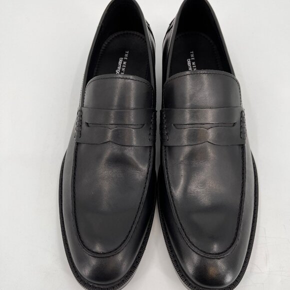 Bloomingdale’s Men’s Store Penny Loafer Black Size 10.5 Leather Slip On main image 8
